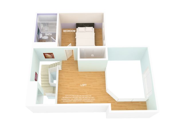 3D FLOOR PLAN-SECOND LEVEL1